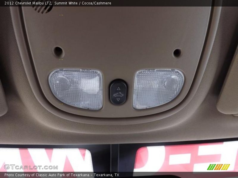 Summit White / Cocoa/Cashmere 2012 Chevrolet Malibu LTZ