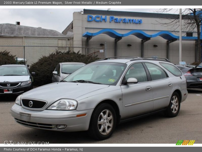 Silver Frost Metallic / Medium Graphite 2003 Mercury Sable LS Premium Wagon