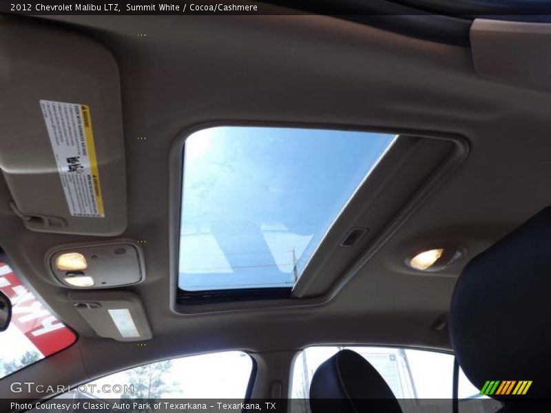 Summit White / Cocoa/Cashmere 2012 Chevrolet Malibu LTZ