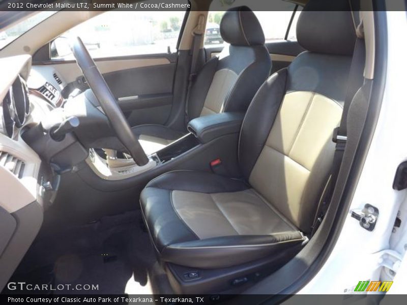 Summit White / Cocoa/Cashmere 2012 Chevrolet Malibu LTZ