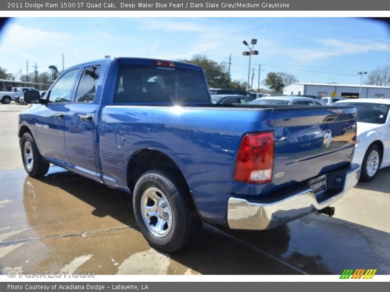 Deep Water Blue Pearl / Dark Slate Gray/Medium Graystone 2011 Dodge Ram 1500 ST Quad Cab