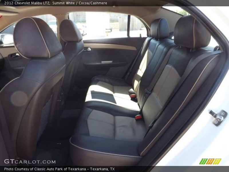 Summit White / Cocoa/Cashmere 2012 Chevrolet Malibu LTZ