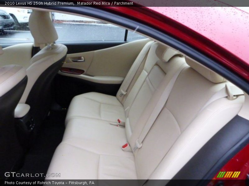 Rear Seat of 2010 HS 250h Hybrid Premium