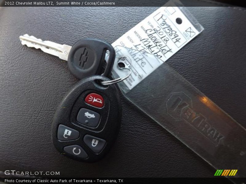 Summit White / Cocoa/Cashmere 2012 Chevrolet Malibu LTZ