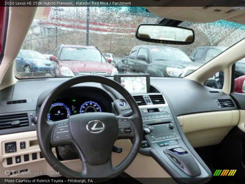 Matador Red Mica / Parchment 2010 Lexus HS 250h Hybrid Premium