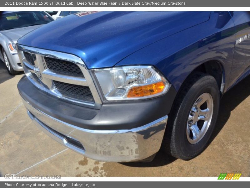 Deep Water Blue Pearl / Dark Slate Gray/Medium Graystone 2011 Dodge Ram 1500 ST Quad Cab