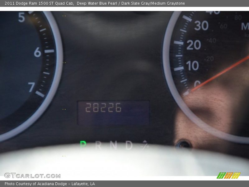 Deep Water Blue Pearl / Dark Slate Gray/Medium Graystone 2011 Dodge Ram 1500 ST Quad Cab
