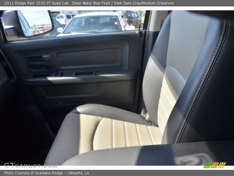 Deep Water Blue Pearl / Dark Slate Gray/Medium Graystone 2011 Dodge Ram 1500 ST Quad Cab