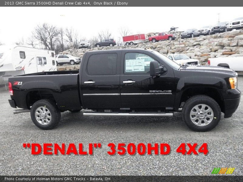 Onyx Black / Ebony 2013 GMC Sierra 3500HD Denali Crew Cab 4x4
