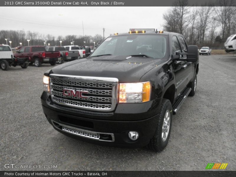 Onyx Black / Ebony 2013 GMC Sierra 3500HD Denali Crew Cab 4x4