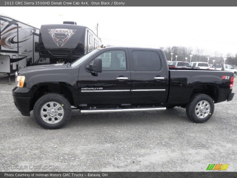 Onyx Black / Ebony 2013 GMC Sierra 3500HD Denali Crew Cab 4x4