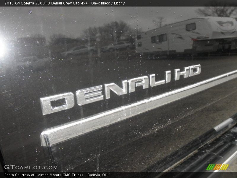 Onyx Black / Ebony 2013 GMC Sierra 3500HD Denali Crew Cab 4x4