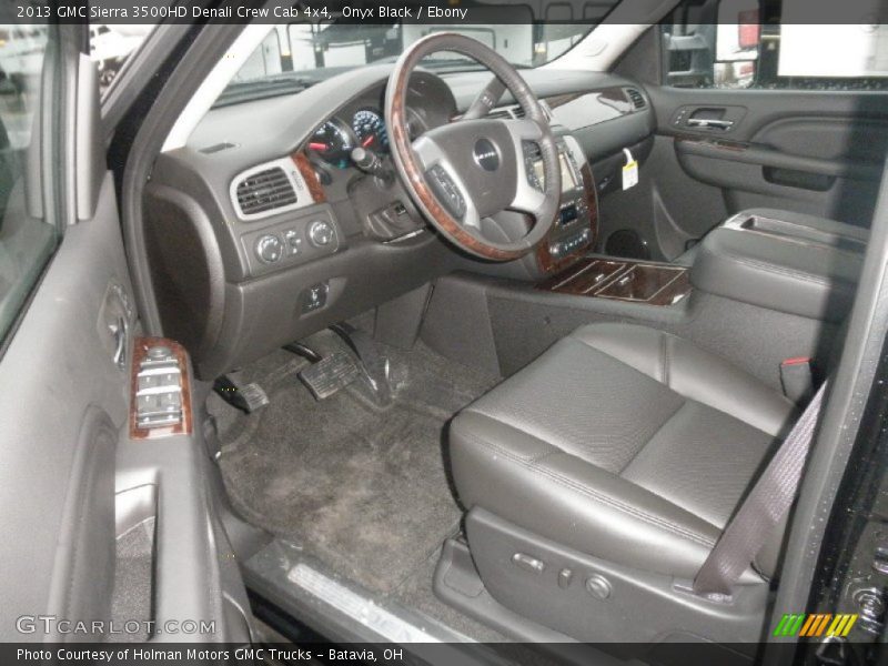 Onyx Black / Ebony 2013 GMC Sierra 3500HD Denali Crew Cab 4x4