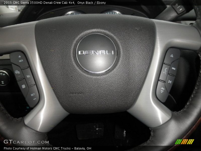 Onyx Black / Ebony 2013 GMC Sierra 3500HD Denali Crew Cab 4x4