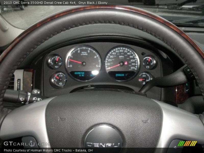 Onyx Black / Ebony 2013 GMC Sierra 3500HD Denali Crew Cab 4x4