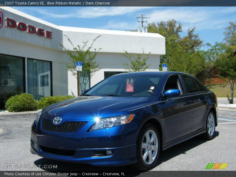 Blue Ribbon Metallic / Dark Charcoal 2007 Toyota Camry SE