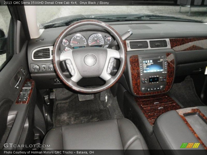 Onyx Black / Ebony 2013 GMC Sierra 3500HD Denali Crew Cab 4x4