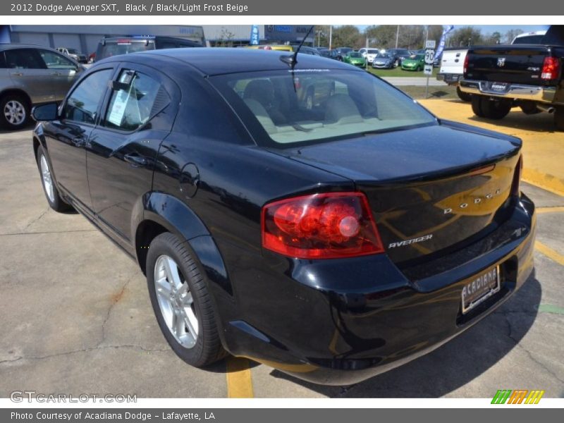 Black / Black/Light Frost Beige 2012 Dodge Avenger SXT