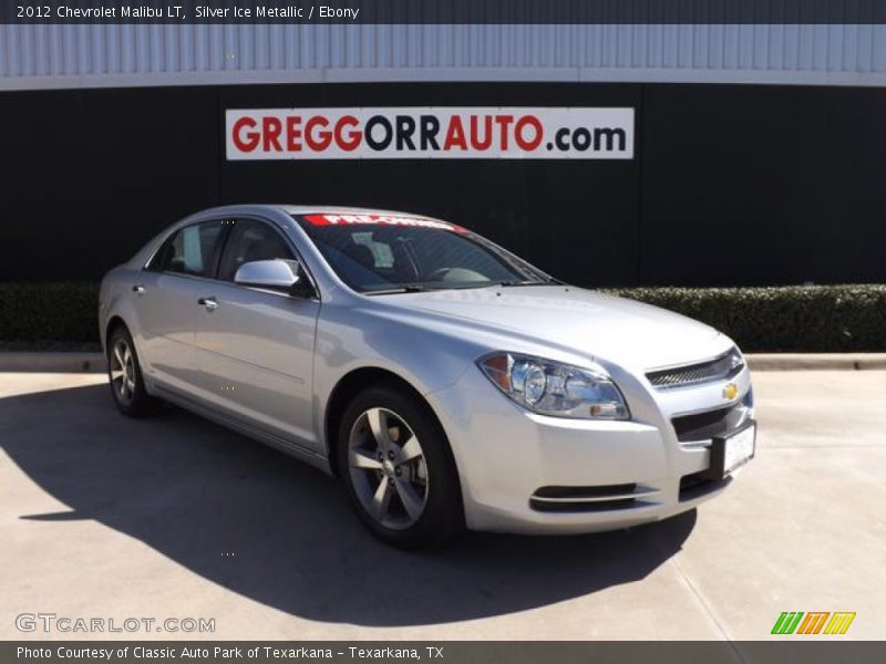 Silver Ice Metallic / Ebony 2012 Chevrolet Malibu LT