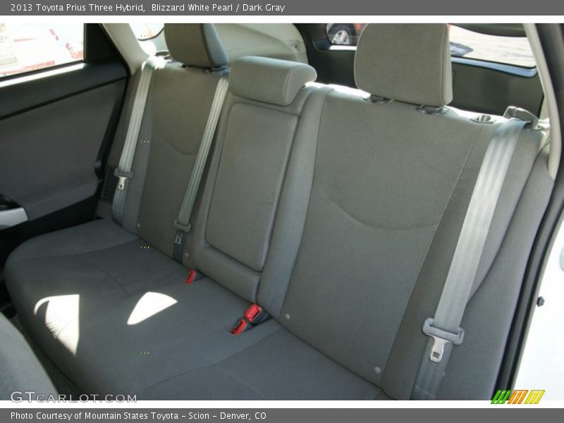 Blizzard White Pearl / Dark Gray 2013 Toyota Prius Three Hybrid