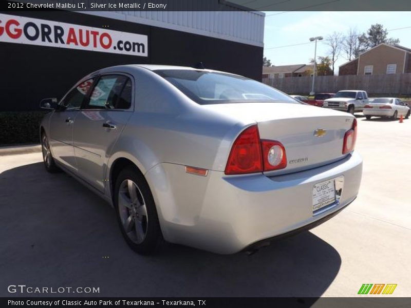 Silver Ice Metallic / Ebony 2012 Chevrolet Malibu LT