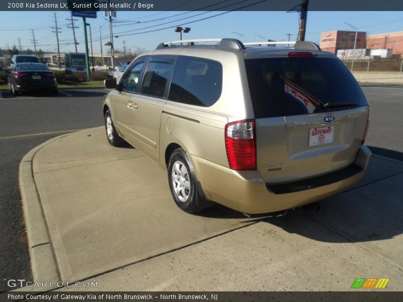 Sunset Gold Metallic / Beige 2008 Kia Sedona LX