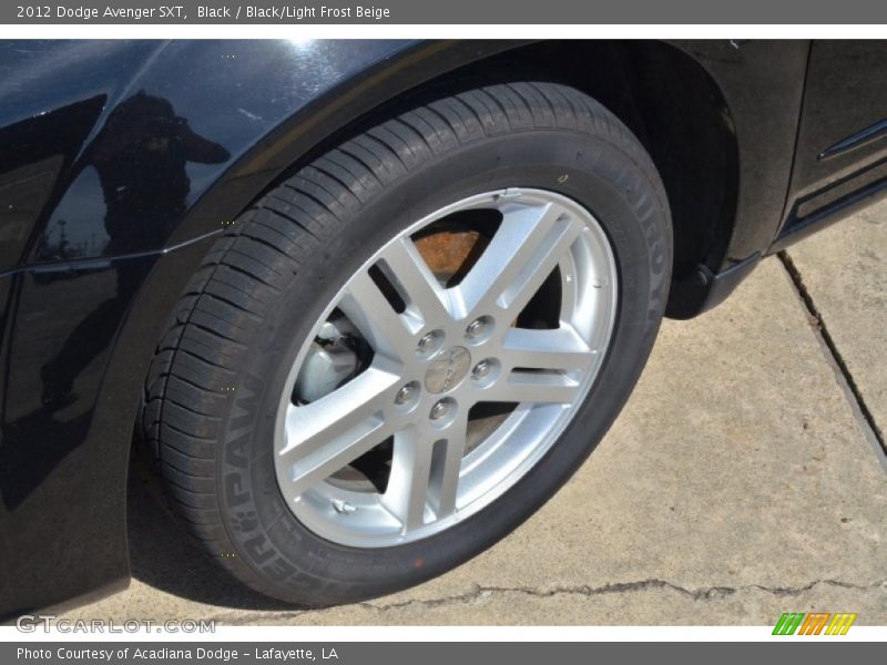 Black / Black/Light Frost Beige 2012 Dodge Avenger SXT