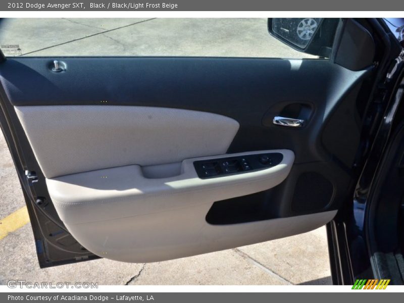 Black / Black/Light Frost Beige 2012 Dodge Avenger SXT