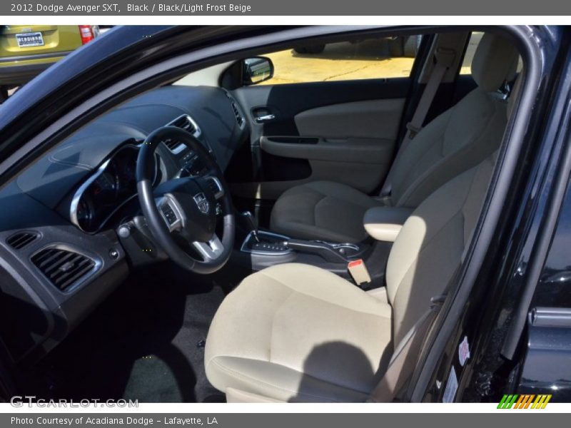 Black / Black/Light Frost Beige 2012 Dodge Avenger SXT