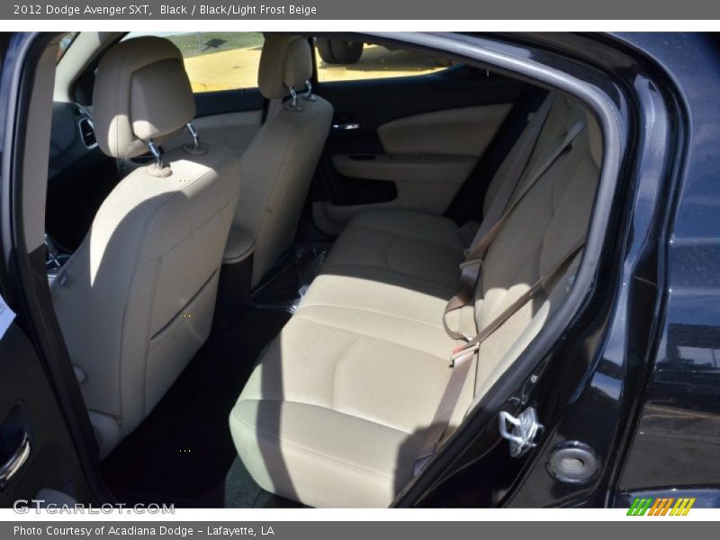 Black / Black/Light Frost Beige 2012 Dodge Avenger SXT