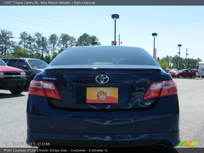 Blue Ribbon Metallic / Dark Charcoal 2007 Toyota Camry SE