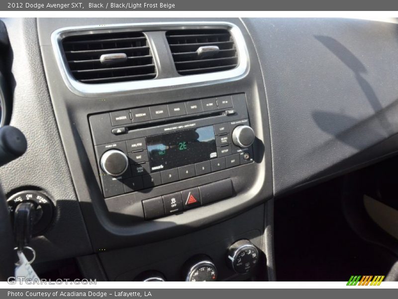 Black / Black/Light Frost Beige 2012 Dodge Avenger SXT