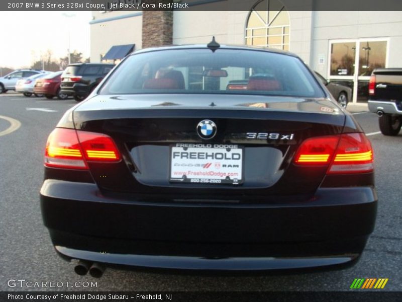 Jet Black / Coral Red/Black 2007 BMW 3 Series 328xi Coupe