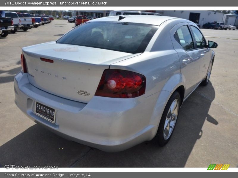 Bright Silver Metallic / Black 2011 Dodge Avenger Express