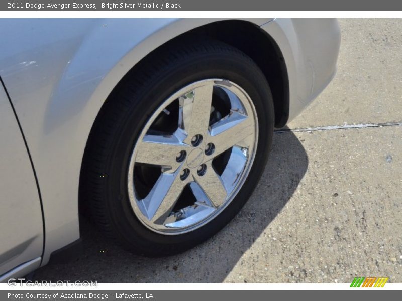 Bright Silver Metallic / Black 2011 Dodge Avenger Express