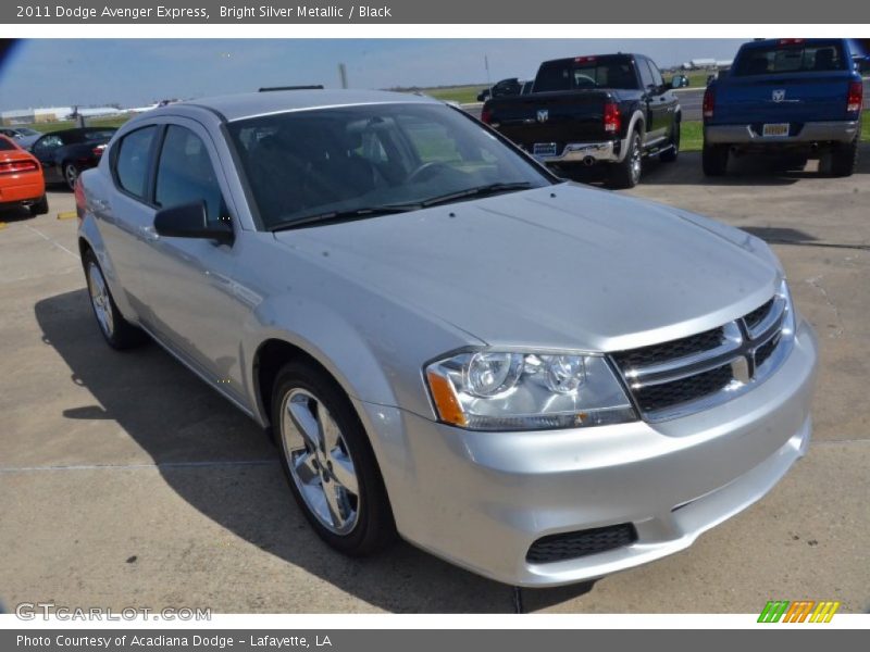 Bright Silver Metallic / Black 2011 Dodge Avenger Express