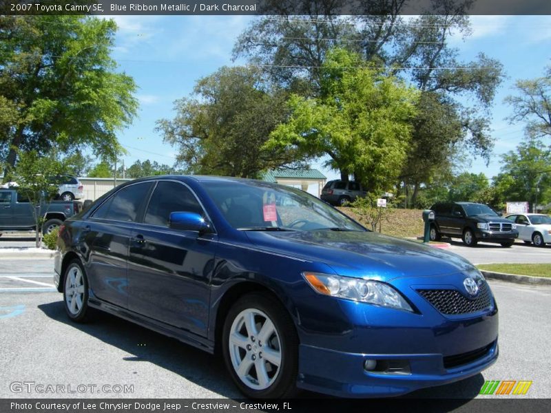 Blue Ribbon Metallic / Dark Charcoal 2007 Toyota Camry SE