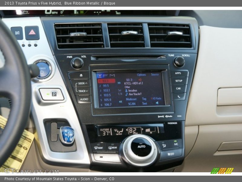 Controls of 2013 Prius v Five Hybrid
