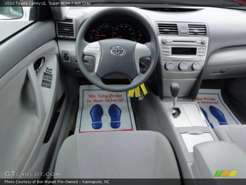 Super White / Ash Gray 2010 Toyota Camry LE
