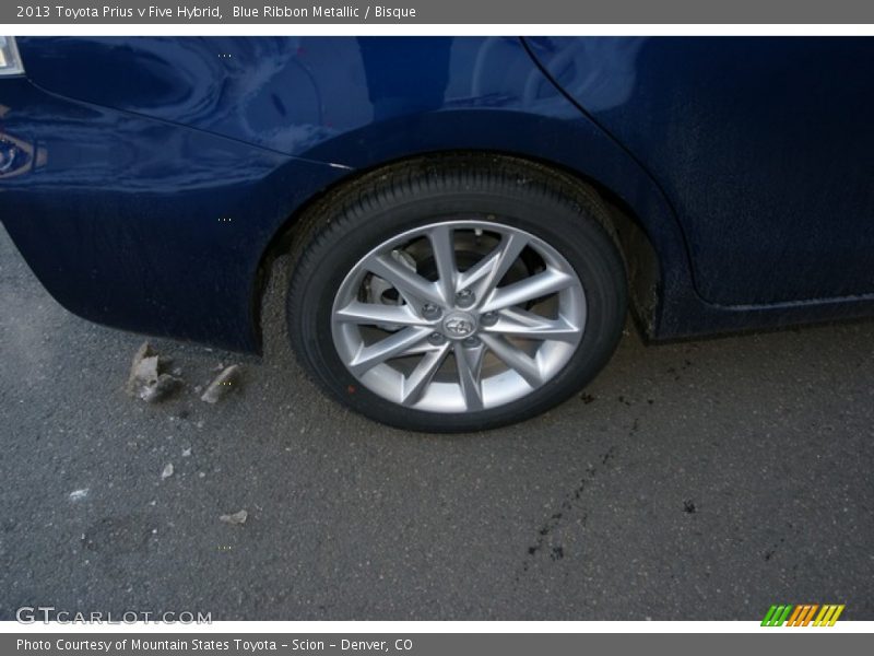 Blue Ribbon Metallic / Bisque 2013 Toyota Prius v Five Hybrid