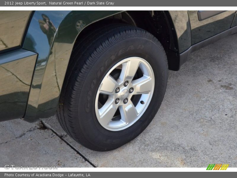 Natural Green Pearl / Dark Slate Gray 2012 Jeep Liberty Sport