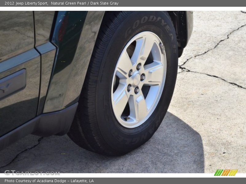 Natural Green Pearl / Dark Slate Gray 2012 Jeep Liberty Sport