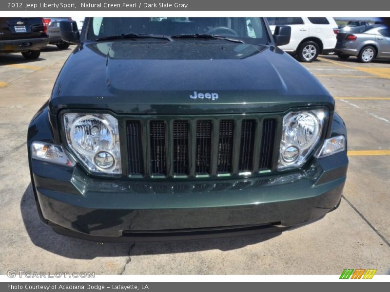 Natural Green Pearl / Dark Slate Gray 2012 Jeep Liberty Sport