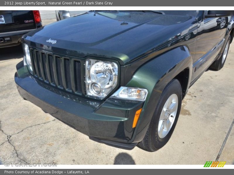 Natural Green Pearl / Dark Slate Gray 2012 Jeep Liberty Sport