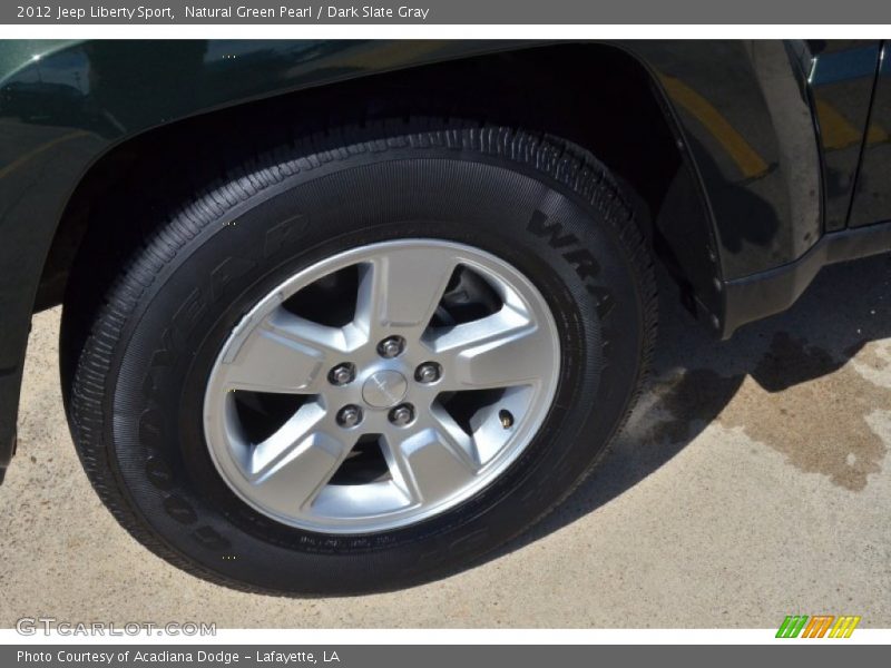Natural Green Pearl / Dark Slate Gray 2012 Jeep Liberty Sport