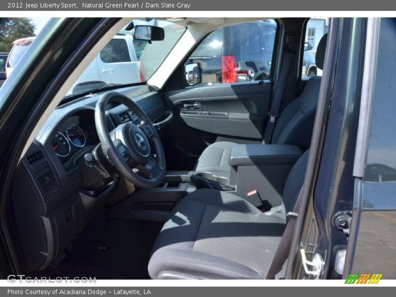 Natural Green Pearl / Dark Slate Gray 2012 Jeep Liberty Sport