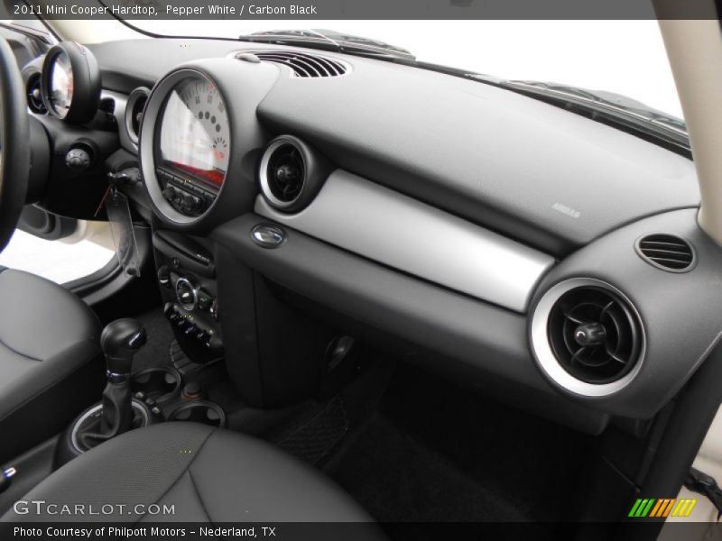 Pepper White / Carbon Black 2011 Mini Cooper Hardtop