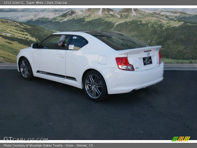 Super White / Dark Charcoal 2013 Scion tC