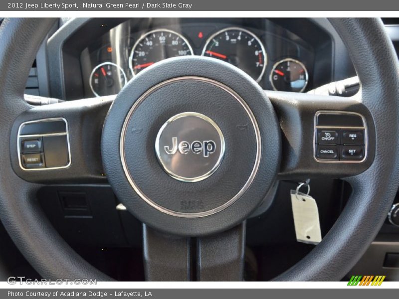 Natural Green Pearl / Dark Slate Gray 2012 Jeep Liberty Sport