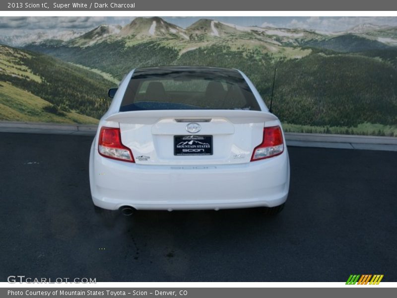 Super White / Dark Charcoal 2013 Scion tC